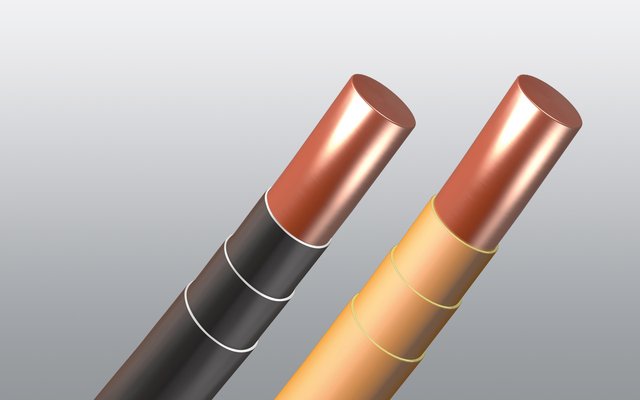 RUPATEX Runddraht mit unterschiedlicher Isolationsausführung im Vergleich