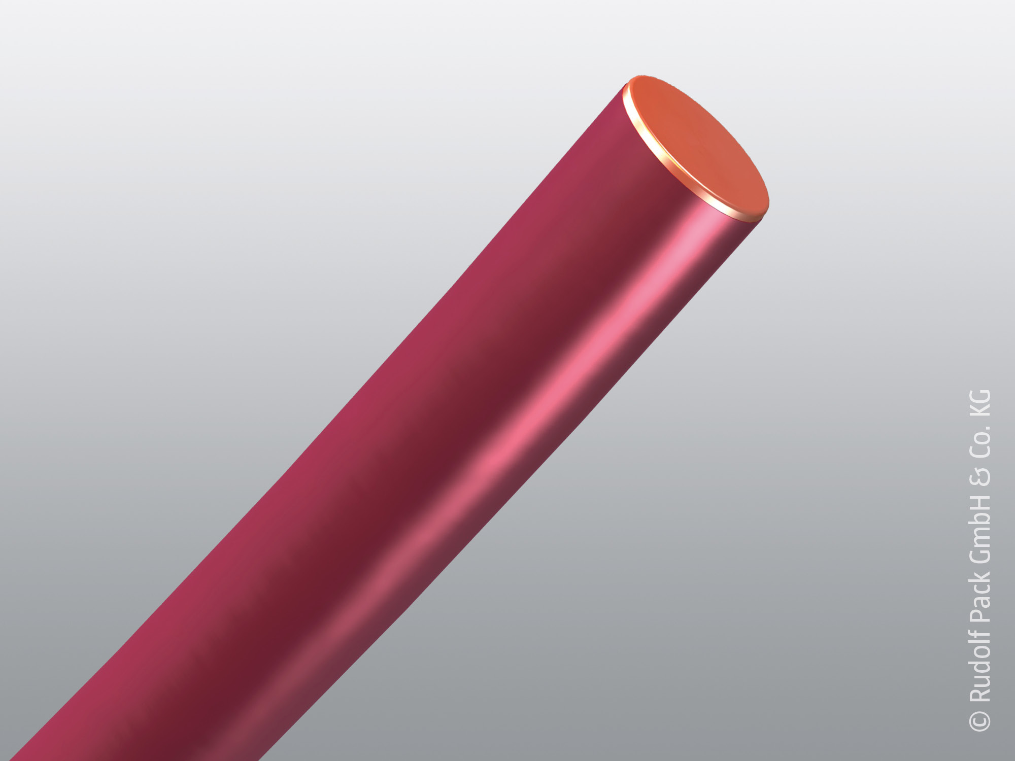 Kupferlackdraht Rutherm® mit roter Lackisolierung und rundem Kupferquerschnitt