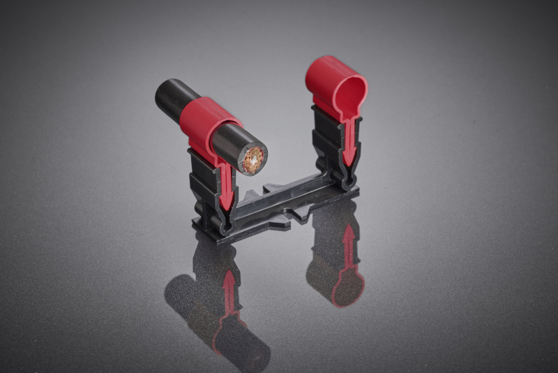 The inductive transmission coil was designed for high switching frequencies of modern SiC and GaN inverters and enables a compact design with high power density and controlled thermal load despite large air gaps.